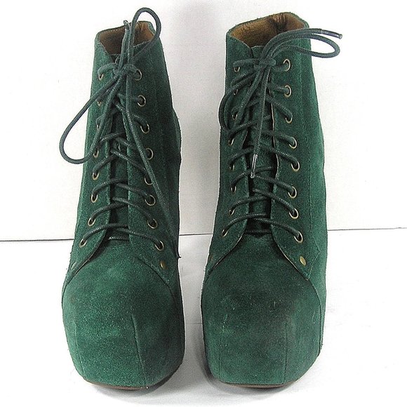 Jeffrey Campbell Green Ankle Boots - Picture 3 of 16